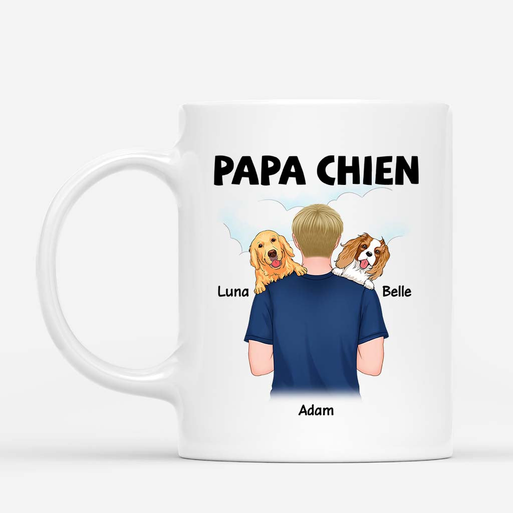 Papa Chien - Cadeau Personnalisé | Mug pour Amoureux Des Chiens