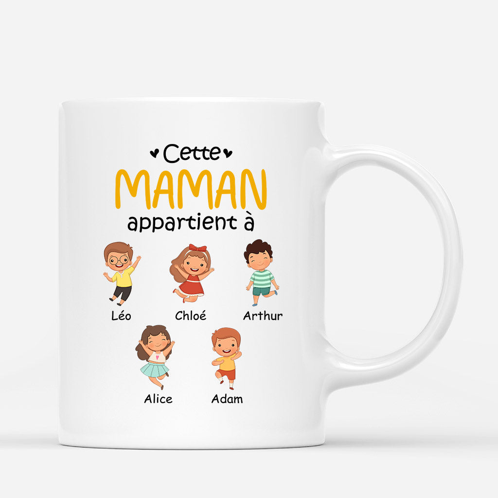 Cette Mamie Appartient À - Cadeau Personnalisé | Mug pour Maman Mamie