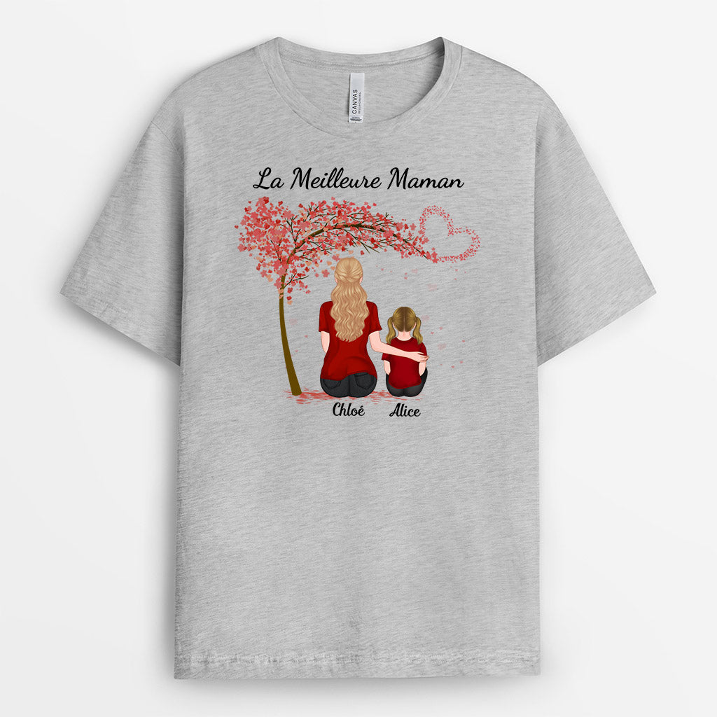 La Meilleure Maman Mamie - Cadeau Personnalisé | T-shirt pour Maman Mamie
