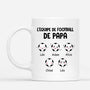 0893MFR1 Cadeau Personnalise Mug Equipe Football Papa Papy