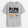 0899AFR1 Cadeau Personnalise T shirt Papa Promeneur Amoureux des Chiens