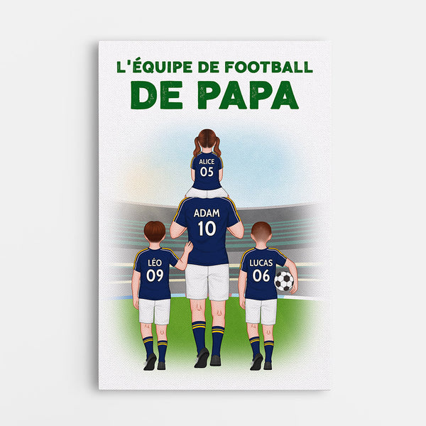 L'Équipe de Football de Papa Papy - Cadeau Personnalisé