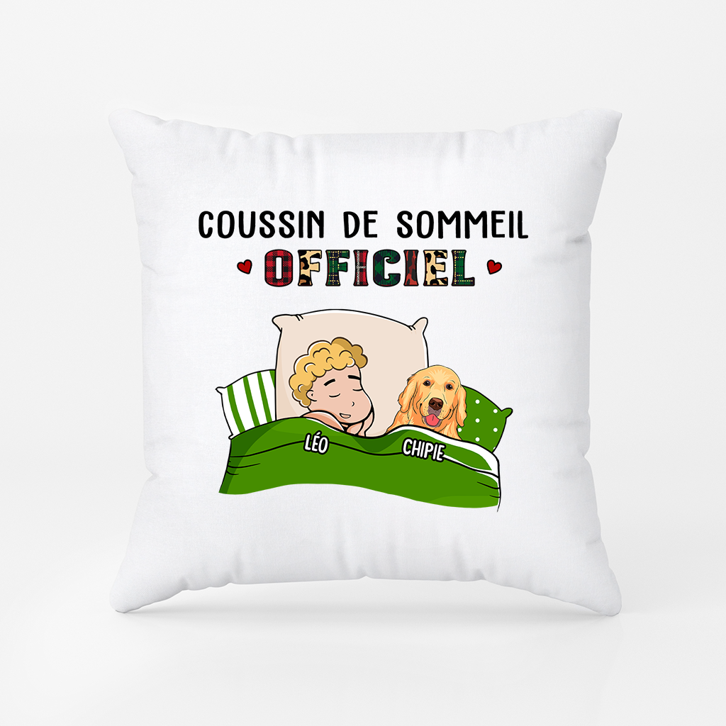 0914PFR2 coussin personnalise avec chien pyjama officiel version femme 0914p_ff31717d 3cbd 4c07 a3d0 4c4ef008bca4