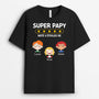 0924AFR1 Cadeau Personnalise T shirt 5 etoiles Papa Papy