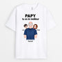 0926AFR2 Cadeau Personnalise T shirt Meilleur Papa Papy