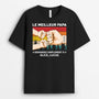 0927AFR1 Cadeau Personnalise T shirt Meilleur Papa Papy