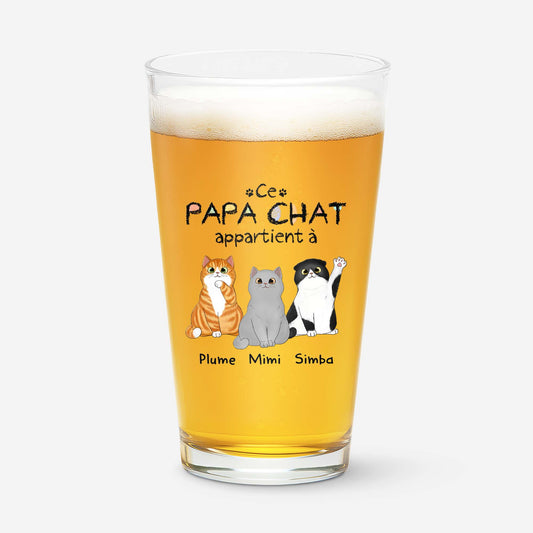 0938IFR1 verre a biere personnalise ce papa chat appartient a 0938i8t8d