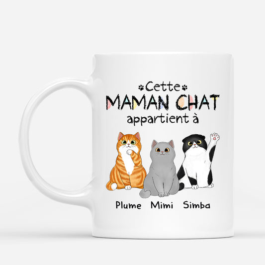0938MFR3 mug cette maman chat  ce papa chat appartient a personnalise