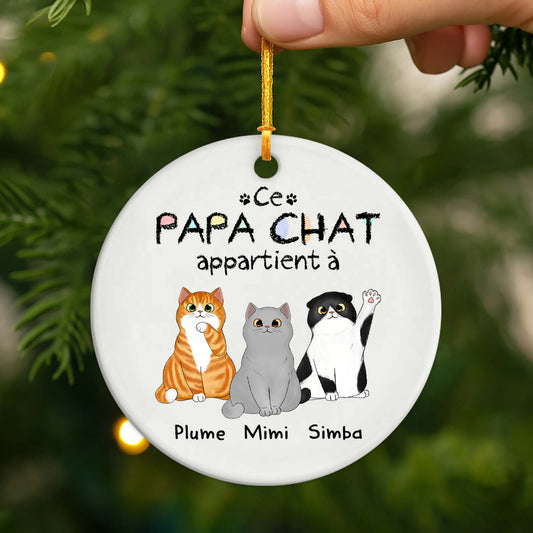 0938OFR2 ornement ceramique personnalise ce papa chat appartient a 0938o8t8d_5b4f26b5 393a 4671 ae17 5f532d1b33b8