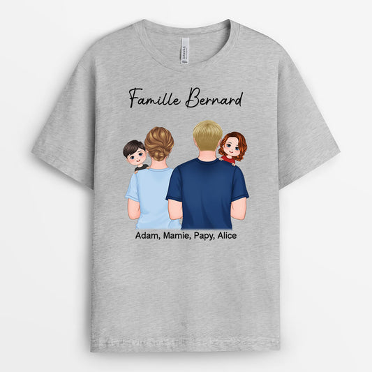 0946AFR1 Cadeau Personnalise T shirt Famille Papa Papy Maman Mamie_068cca16 7295 43a6 8e52 af67c8cdbe6f