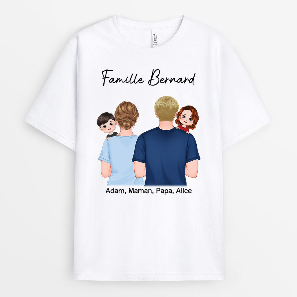 Famille - Cadeau Personnalisé | T-shirt pour Maman Mamie Papa Papi