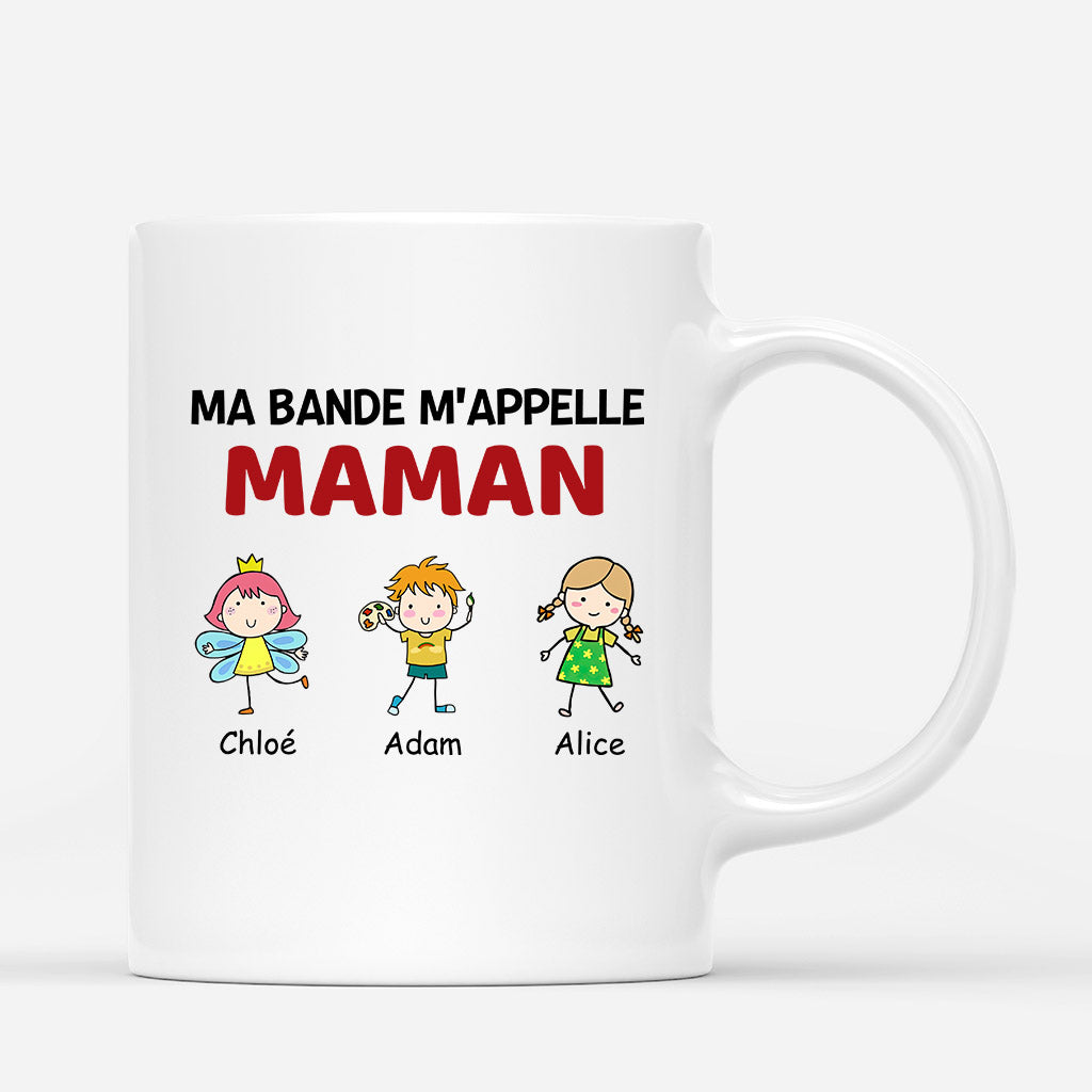 Ma Bande M'Appelle Maman Mamie - Cadeau Personnalisé | Mug pour Maman Mamie