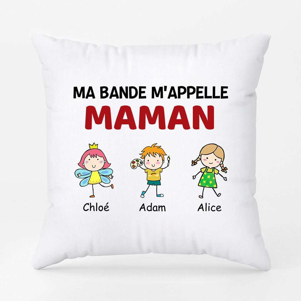 Ma Bande M'Appelle Maman Mamie - Cadeau Personnalisé | Coussin pour Maman Mamie