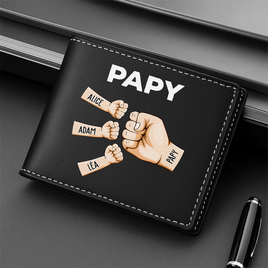 0958JFR2 portefeuille cuir personnalise bosses de poing de papa 0958j5h7b