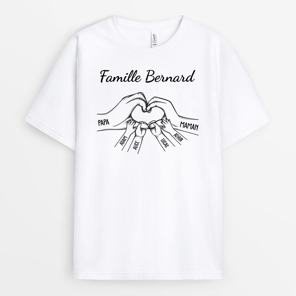 0966AFR1 Cadeau Personnalise T shirt Famille Papa Papy Maman Mamie_4847a649 e668 49b4 a7b9 4439e1da8dd8