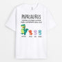 0967AFR1 Cadeau Personnalise T shirt Saurus Papa Papy