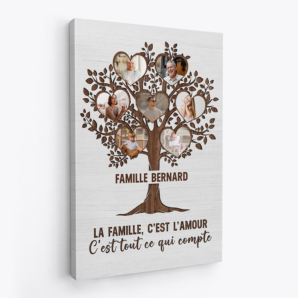 Famille - Cadeau Personnalisé  Toile pour Famille - Vive La Mode