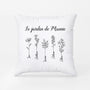 0985PFR1 Cadeau Personnalise Coussin Jardin Maman Mamie