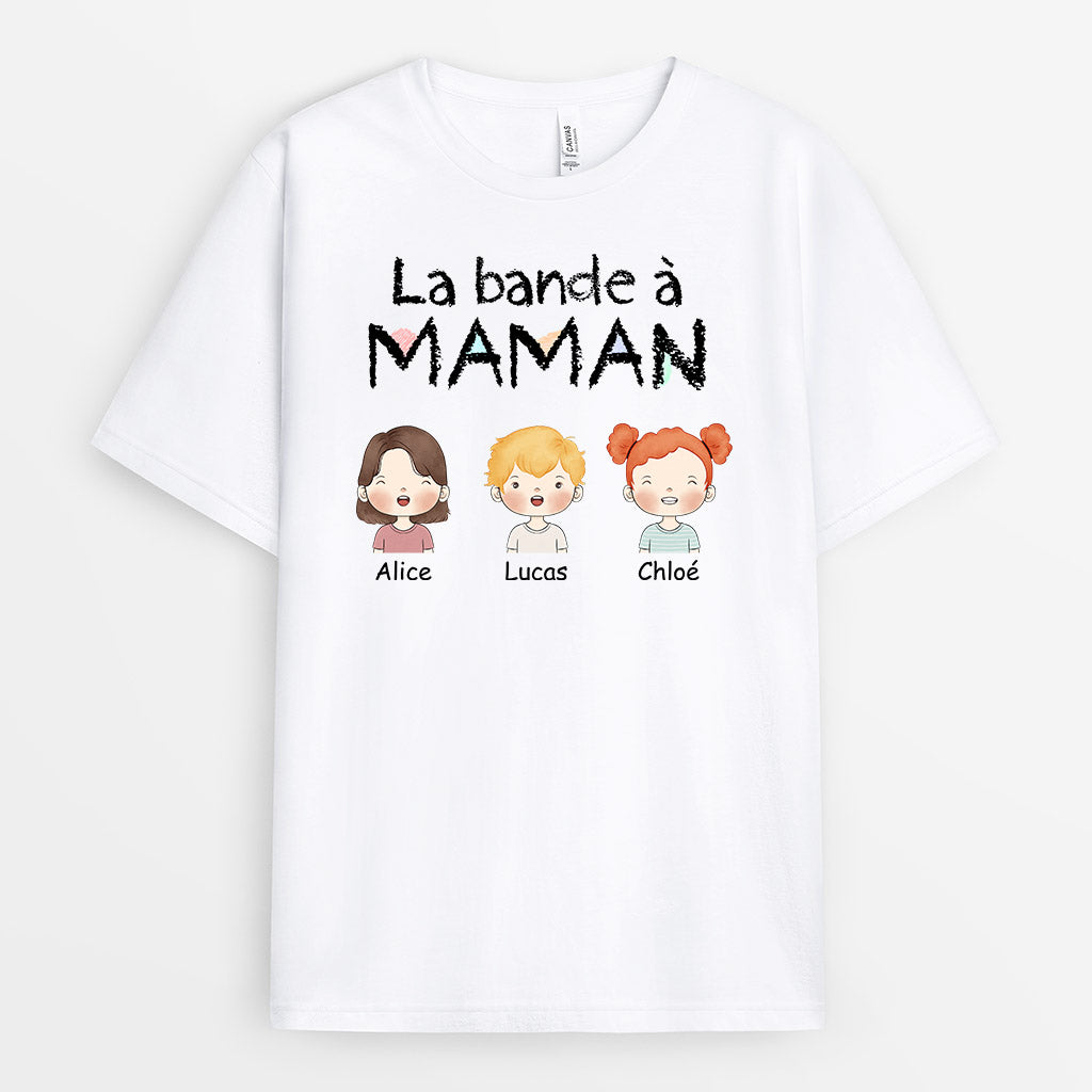 La Bande à Maman Mamie - Cadeau Personnalisé | T-shirt pour Maman Mamie