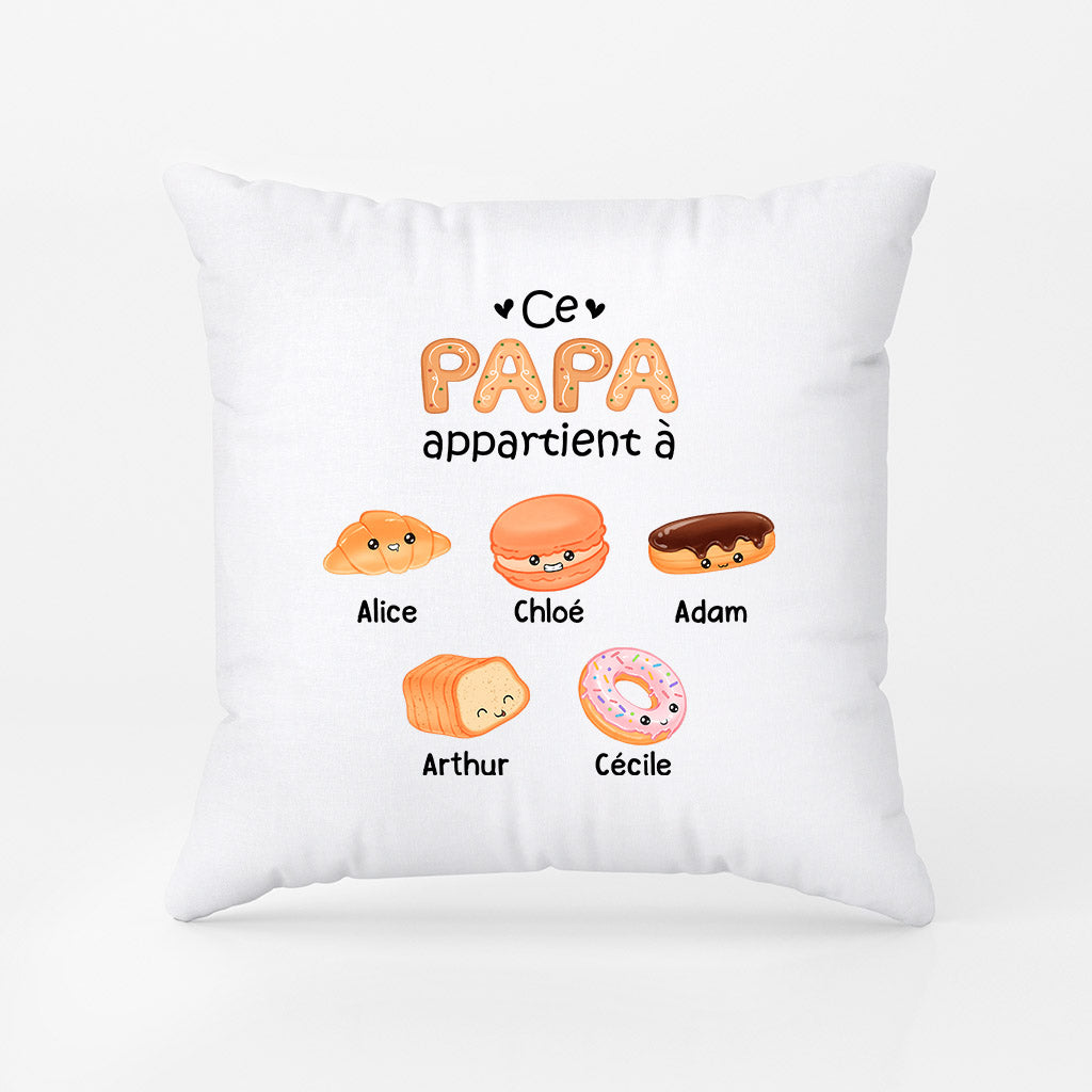 Hasodeo Housse de Coussin Décoration - Le Meilleur Grand-père de l'Univers - Idée Cadeau pour Papy, Fête des Pères, Anniversaire, Retraite