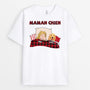 0996AFR1 Cadeau Personnalise T shirt Maman Amoureux des chiens