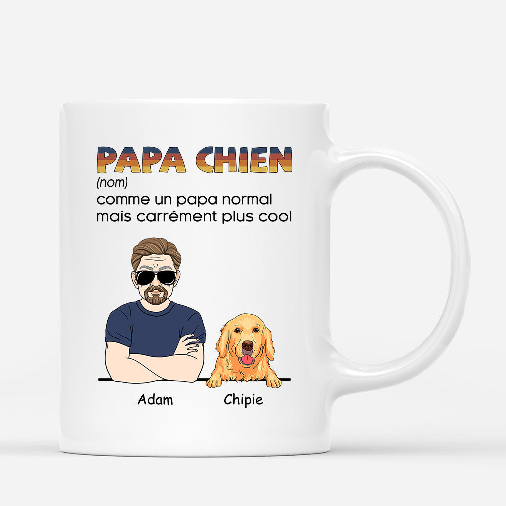 Papa Chien - Cadeau Personnalisé | Mug pour Amoureux des Chiens