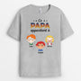 1003AFR1 Cadeau Personnalise T shirt Papa Papi