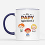 1003MFR2 Cadeau Personnalise Mug Papa Papi