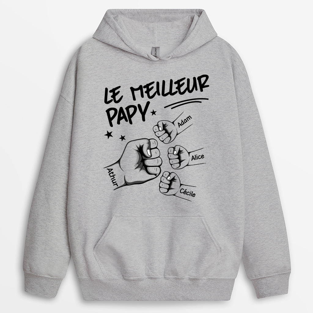 1006AFR2 Cadeau Personnalise T shirt Poing Papy Papa_13daad17 2e53 4056 908b 174ad1cd16b5