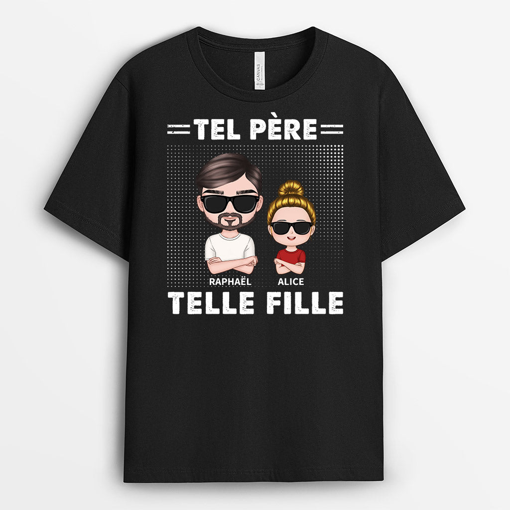 T-shirt Tel Père Tel Fils Check Personnalisé