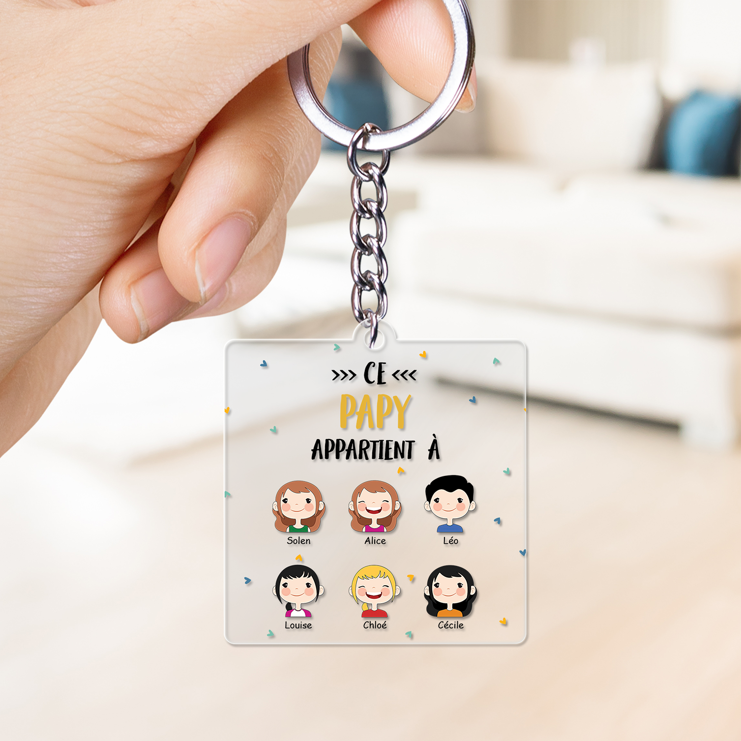 1014KFR2 Cadeau Personnalise Porte Cles Kinder Enkel Papa Papi1003AFR1 Cadeau Personnalise T shirt Maman Mamie