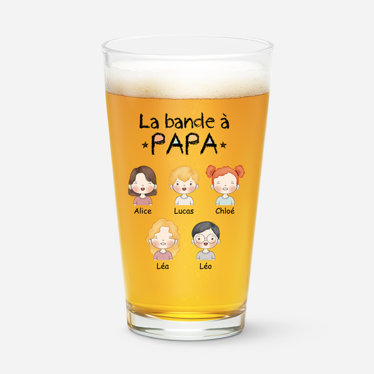 1017IFR1 verre a biere personnalise la bande a papy 1017it8b