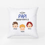 1025PFR2 Cadeau Personnalise Coussin Papa Papi