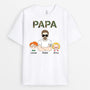 1026AFR1 Cadeau Personnalise T shirt Papa Papi