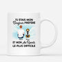 1028MFR1 Cadeau Personnalise Mug Bonjour Au Revoir Amoureux des chiens