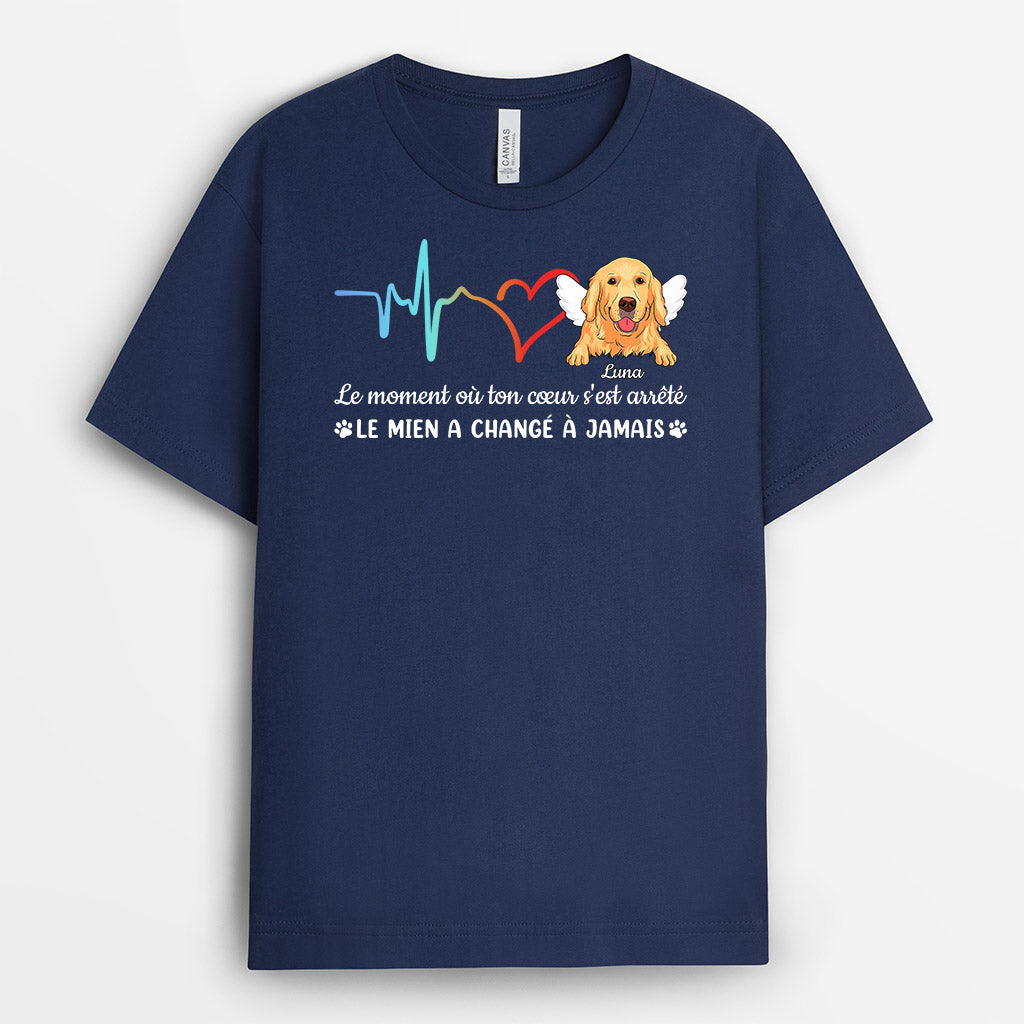 Le Chemin Vers Mon Coeur Est Pavé Par Les Pattes De T-shirt Personnalisé main image 1