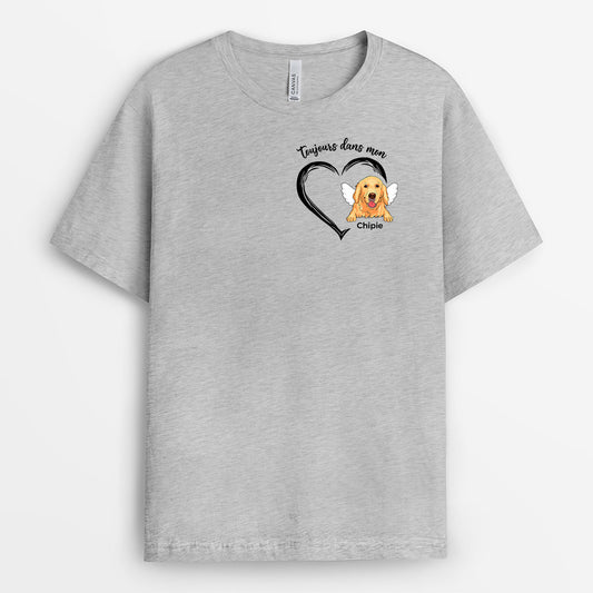 1034AFR1 Cadeau Personnalise T shirt Dans Mon Coeur Amoureux des chats_9a39d3c1 70b8 4f08 8a57 1ca6fd54f9a8