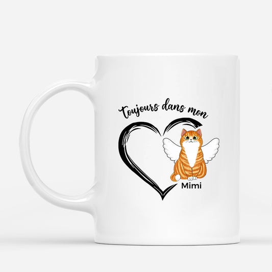 1034MFR1 Cadeau Personnalise Mug Dans Mon Coeur Amoureux des chats_4dcfdb56 a031 47b7 9d8e bbcaaf44b285