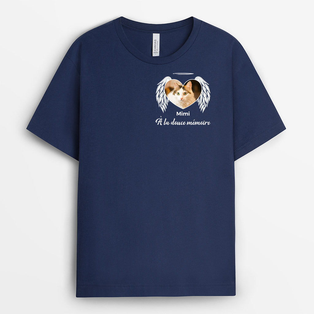 1035AFR2 Cadeau Personnalise T shirt Memoire Amoureux des chats