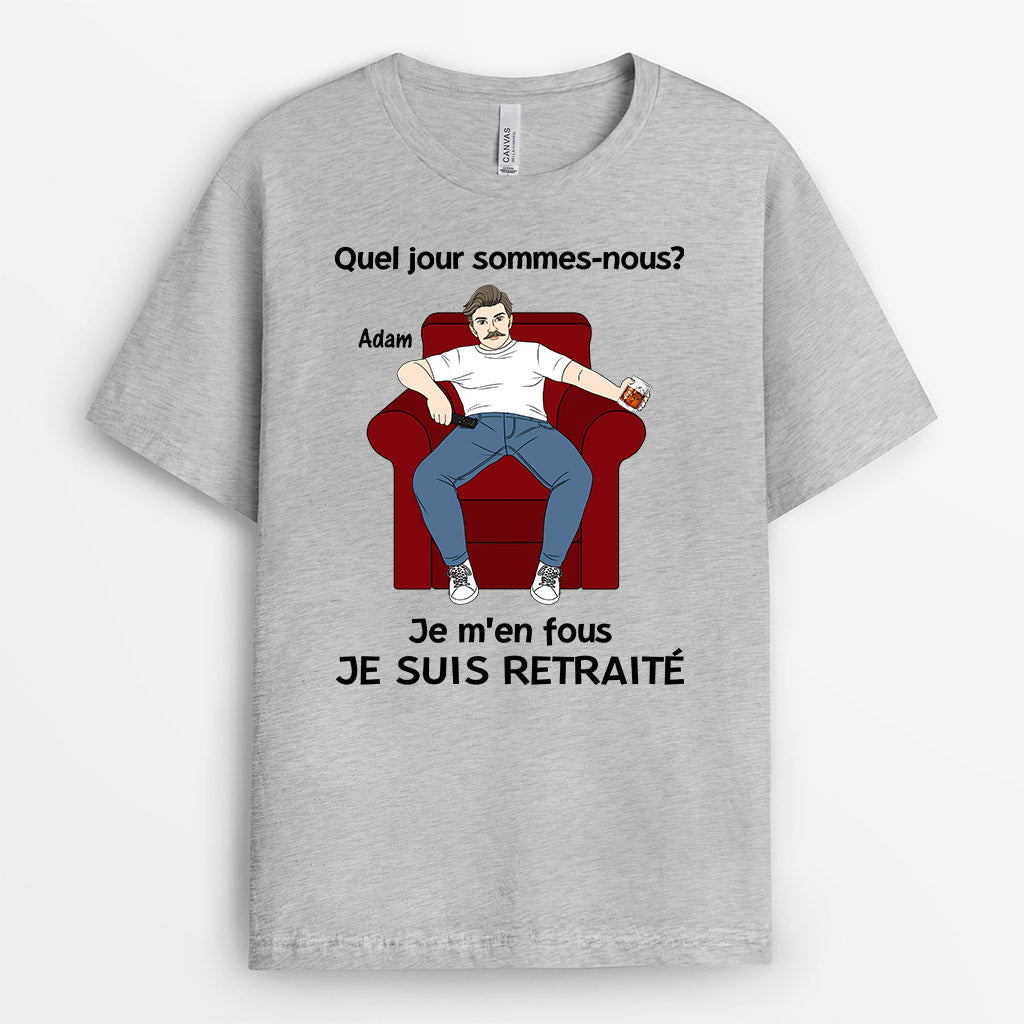 Retraité Papa Papy - Cadeau Retraite homme humour' T-shirt Homme