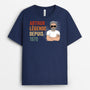 1040AFR2 Cadeau Personnalise T shirt legende Papa Papi