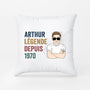 1040PFR2 Cadeau Personnalise Coussin legende Papa Papi