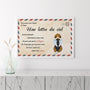1042SFR3 Cadeau Personnalise Poster Lettre Du Ciel Amoureux des chiens