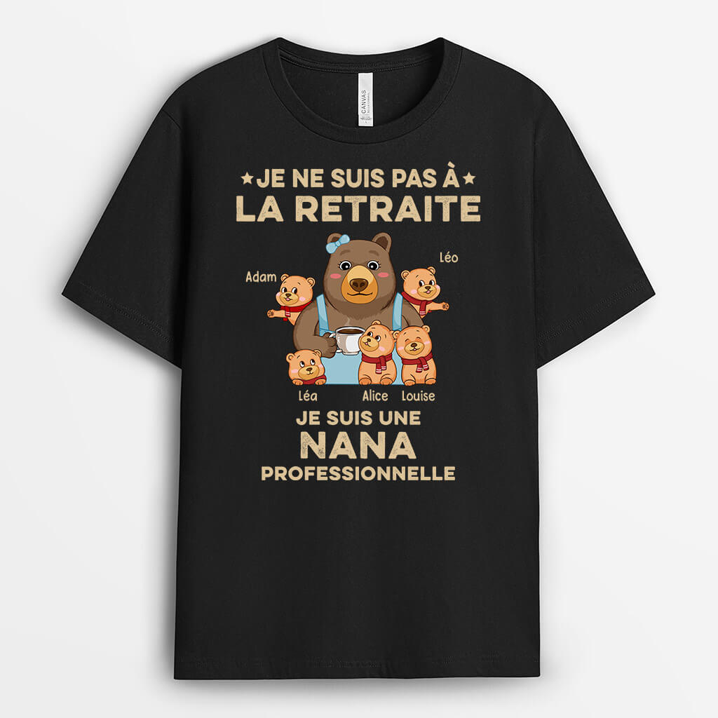 1044AFR2 t shirt je suis une grand mere professionnelle personnalise
