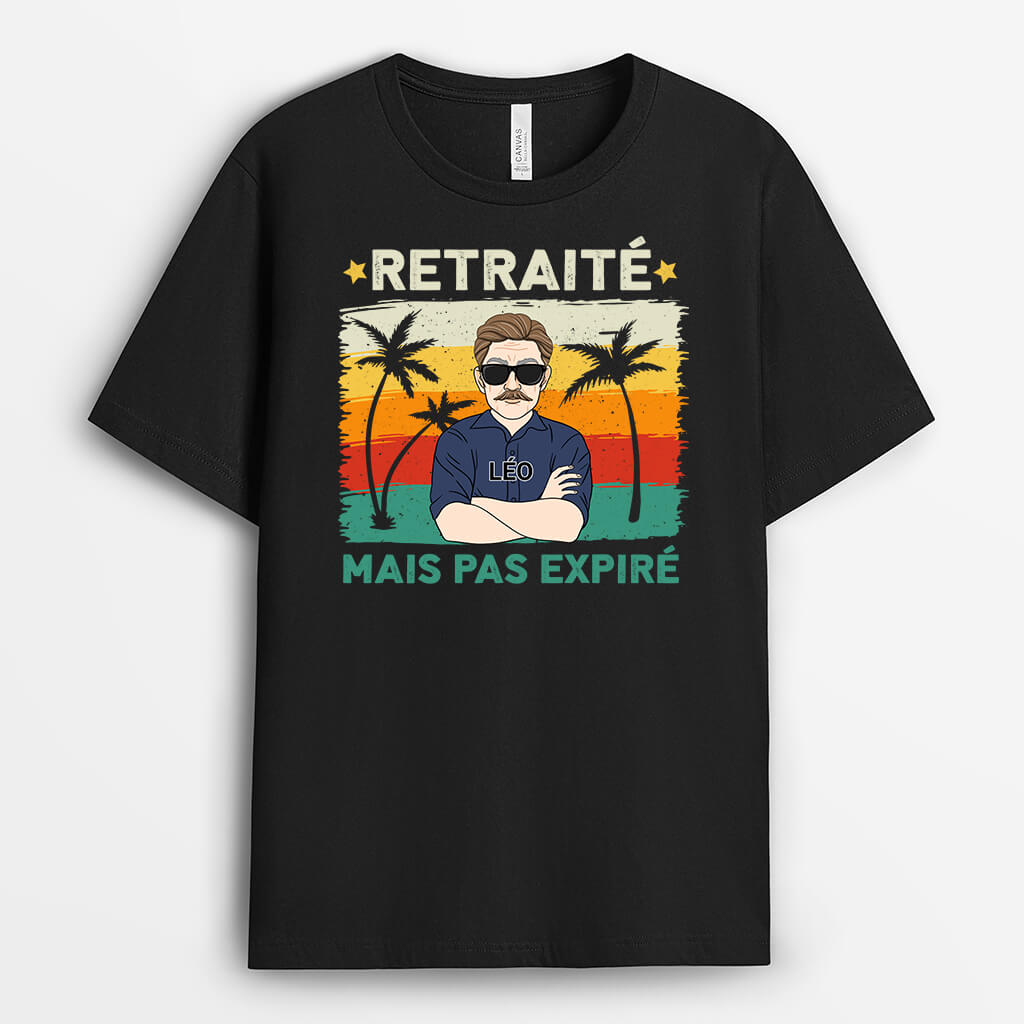 Retraité Mais Pas Expiré - Cadeau Personnalisé | T-shirt pour Papa Pap ...