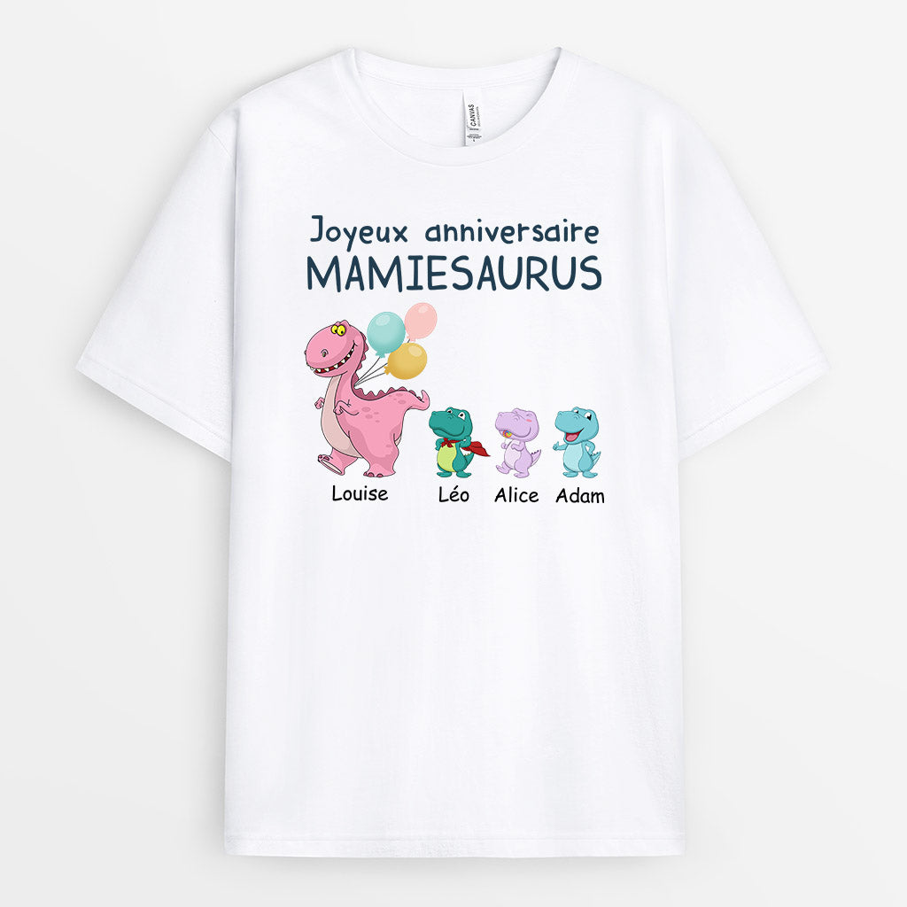 Joyeux Anniversaire Mamansaurus - Cadeau Personnalisé | T-shirt pour Papa Papi