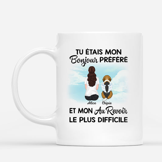 1052MFR1 Cadeau Personnalise Mug Bonjour Au Revoir Amoureux des chiens_f1154993 18cb 43ea 9850 67bc245a662c