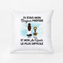 1052PFR1 Cadeau Personnalise Coussin Bonjour Au Revoir Amoureux des chiens