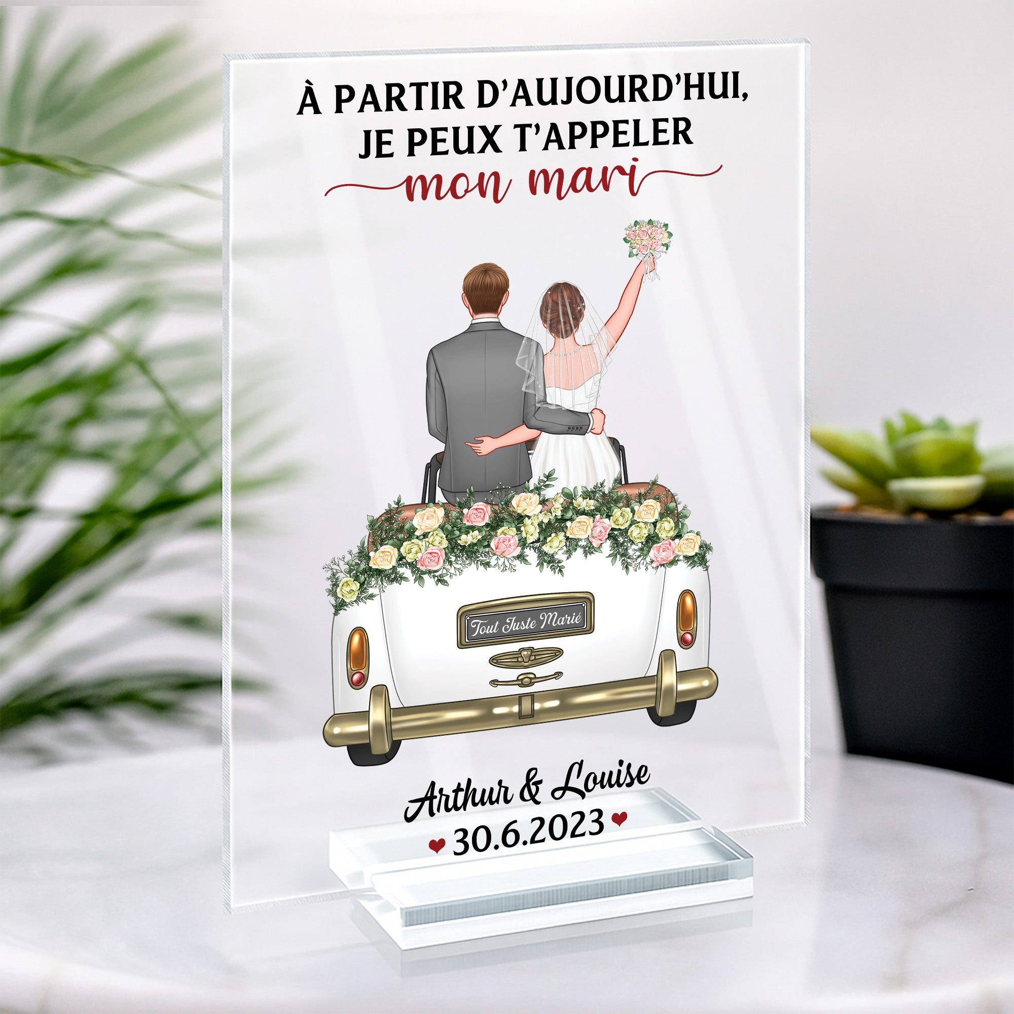 1104RFR2 plaque en acrylique personnalise couple je peux tappeler mon mari 1104r6q5g