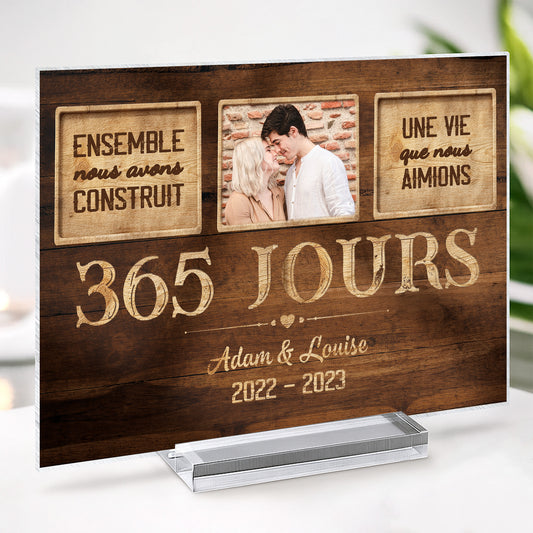 1131RFR2 plaque en acrylique personnalisee ensemble nous avons construit une vie que nous aimons 1131r6m5g_e4ad7e98 4756 4708 9741 9900e2297112